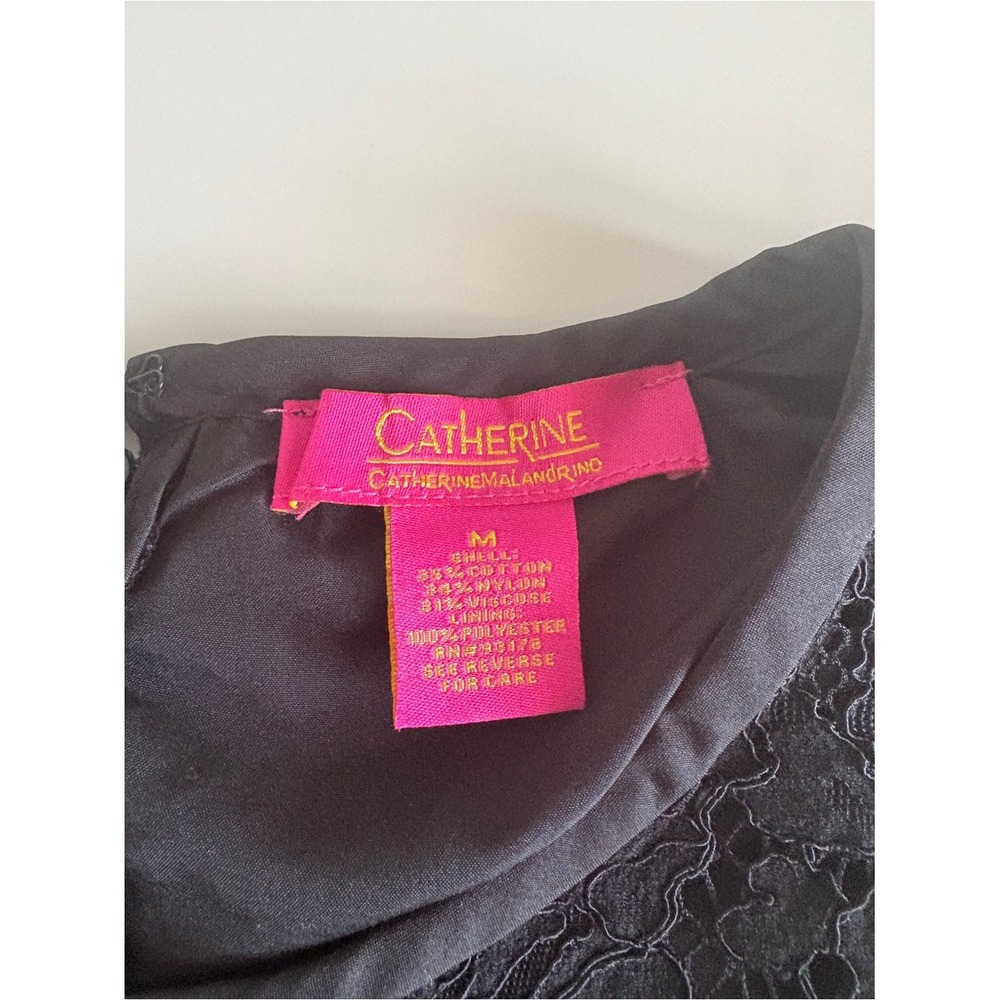 Catherine Malandrino Black Lace Peplum Tank Top - Picture 3 of 10